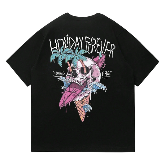 Polo Hombre Yansus Negro Estampado Holiday