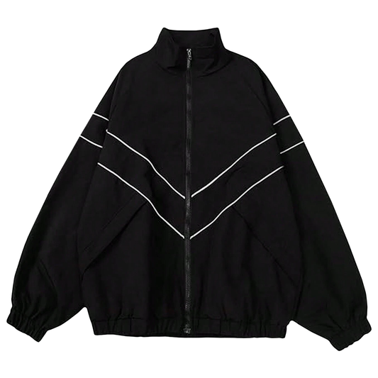 Casaca Hombre Yansus Negro Raya