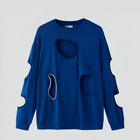 Polera Hombre Yansus Agujeros Cuello Redondo
