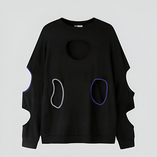 Polera Hombre Yansus Agujeros Cuello Redondo