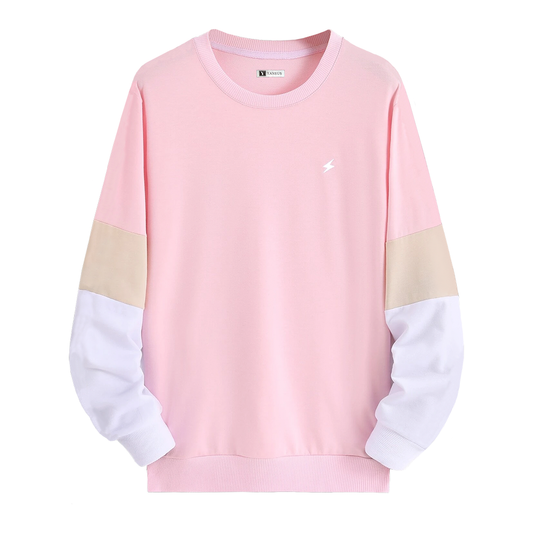Polera Hombre Yansus Tricolor Rosa Beige Blanco Estampado