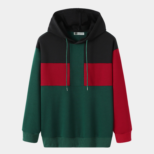 Polera Hombre Yansus Tricolor Verde Rojo Negro