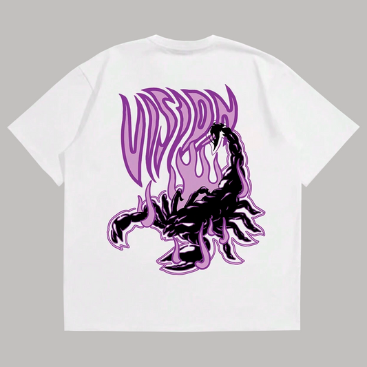 Polo Oversize Hombre Yansus Estampado Alacrán