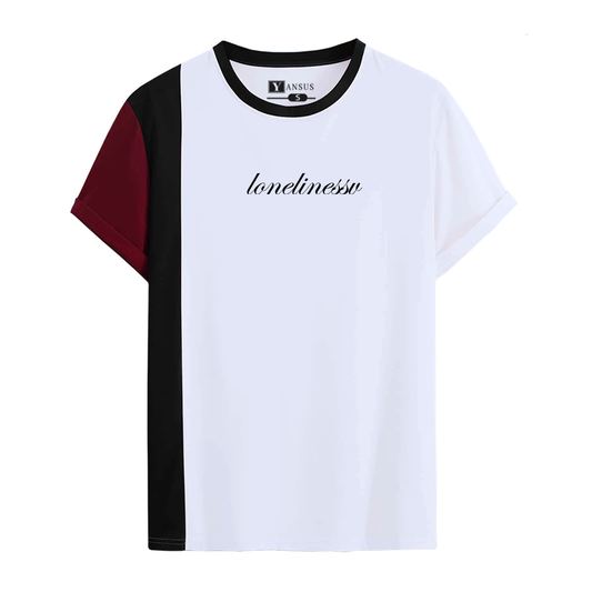 Polo Hombre Yansus Tricolor Blanco/Negro Rojo