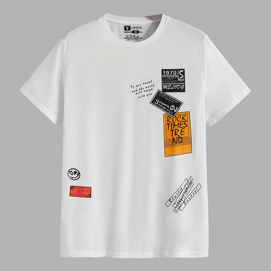 Polo Hombre Yansus Estampado Rock
