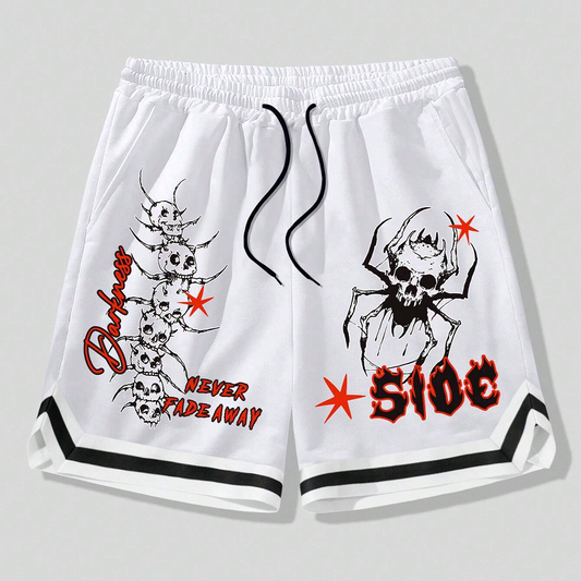 Short Hombre Yansus Blanco Estampado Side