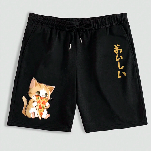 Short Hombre Yansus Algodon Gato Pizza