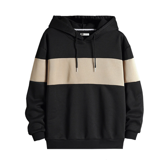 Polera Hombre Yansus Bicolor Negro Beige