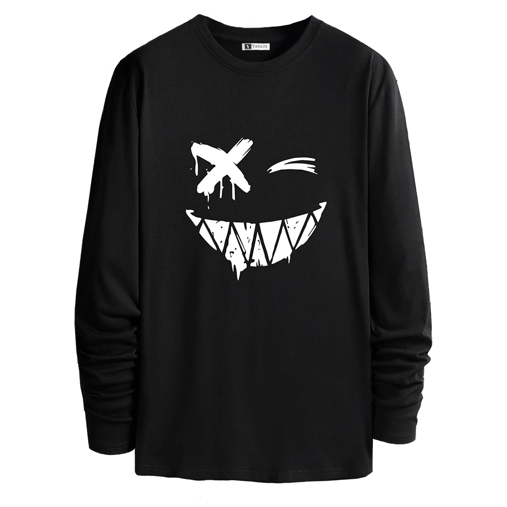 Poleras negras estampadas hotsell