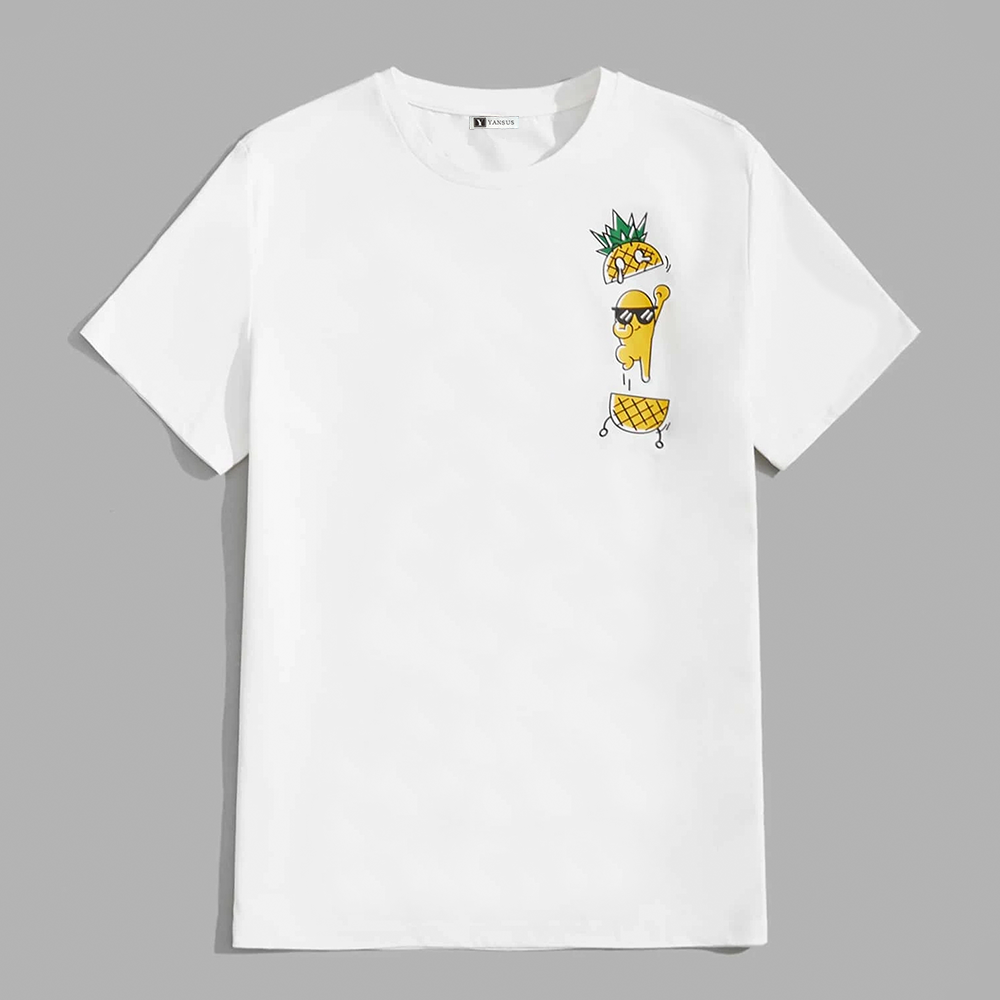 Pineapple Blusa De Piñas Shein SHEIN Blusa Con Estampado De Piña