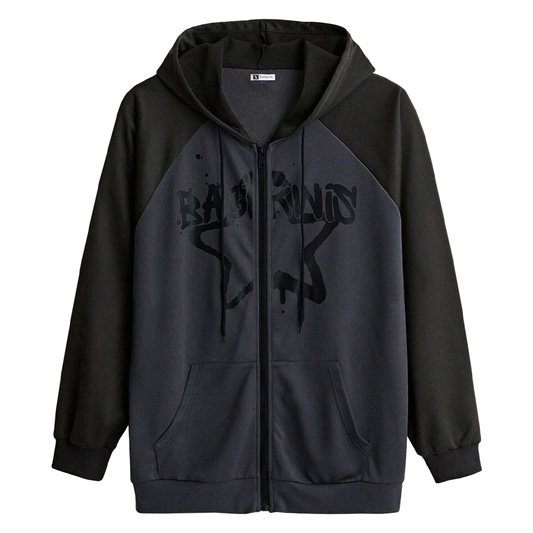 Polera Hombre Yansus Negro Estampado Bagkiws