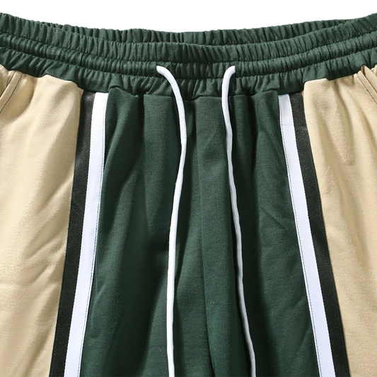 Short Hombre Yansus Tricolor Verde Beige Blanco