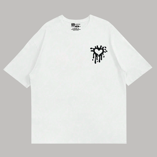 Polo Oversize Hombre Yansus Corazon Pintado