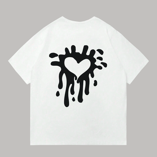 Polo Oversize Hombre Yansus Corazon Pintado