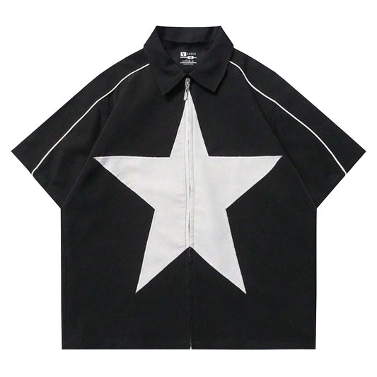 Polo Hombre Yansus Estampado Estrella Grande
