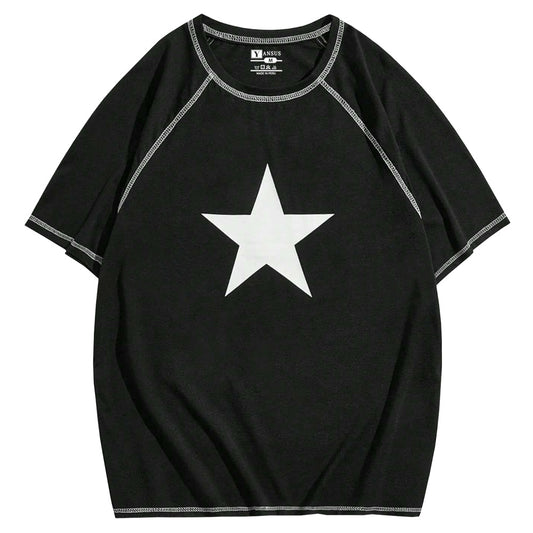 Polo Oversize Hombre Yansus Estampado Estrella