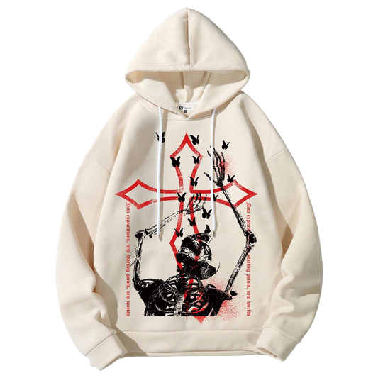 Polera Hombre Yansus Crema Estampado Cruz