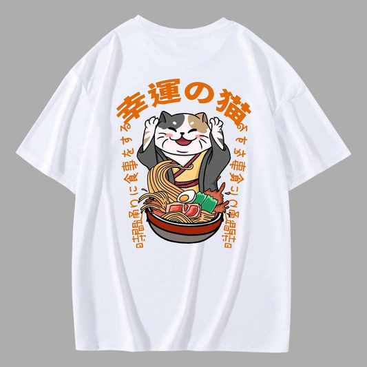 Polo Hombre Yansus Estampado Gato Ramen II