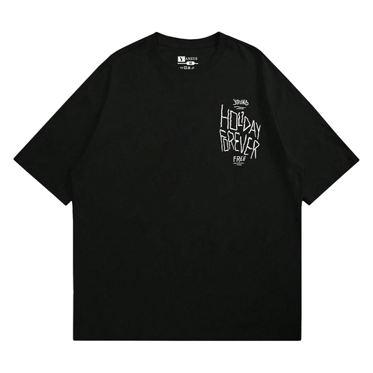 Polo Hombre Yansus Negro Estampado Holiday