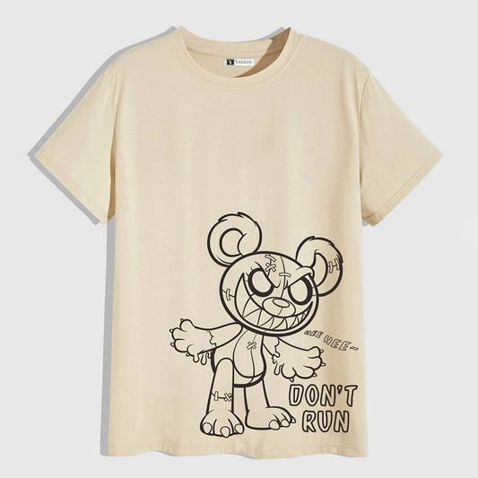 Polo Hombre Yansus Estampado Oso Don't Run