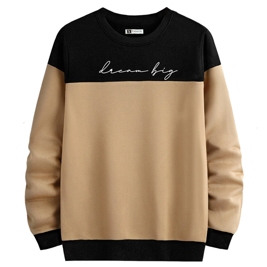 Polera Hombre Yansus Bicolor Beige Negro