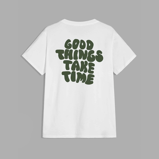 Polo Hombre Yansus Blanco Good Things Take Time